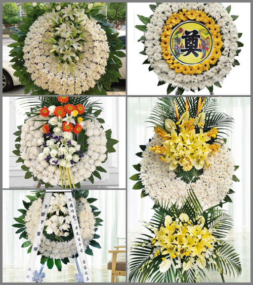 安徽黄山市黄山区新明乡招桃村花圈速递